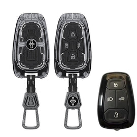 Iron Core Series Key cover Compatible for Tata Nexon, Harrier, Safari, Altroz, Punch, Tigor 4 button smart key