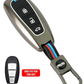 Metal Key Cover Compatible with Baleno, Breeza, S Cross, Ciaz, Swift 3 Button Smart Key