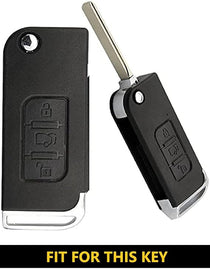 Metal Key Cover Compatible for Mahindra XUV 500 Old 3 Button Flip Key
