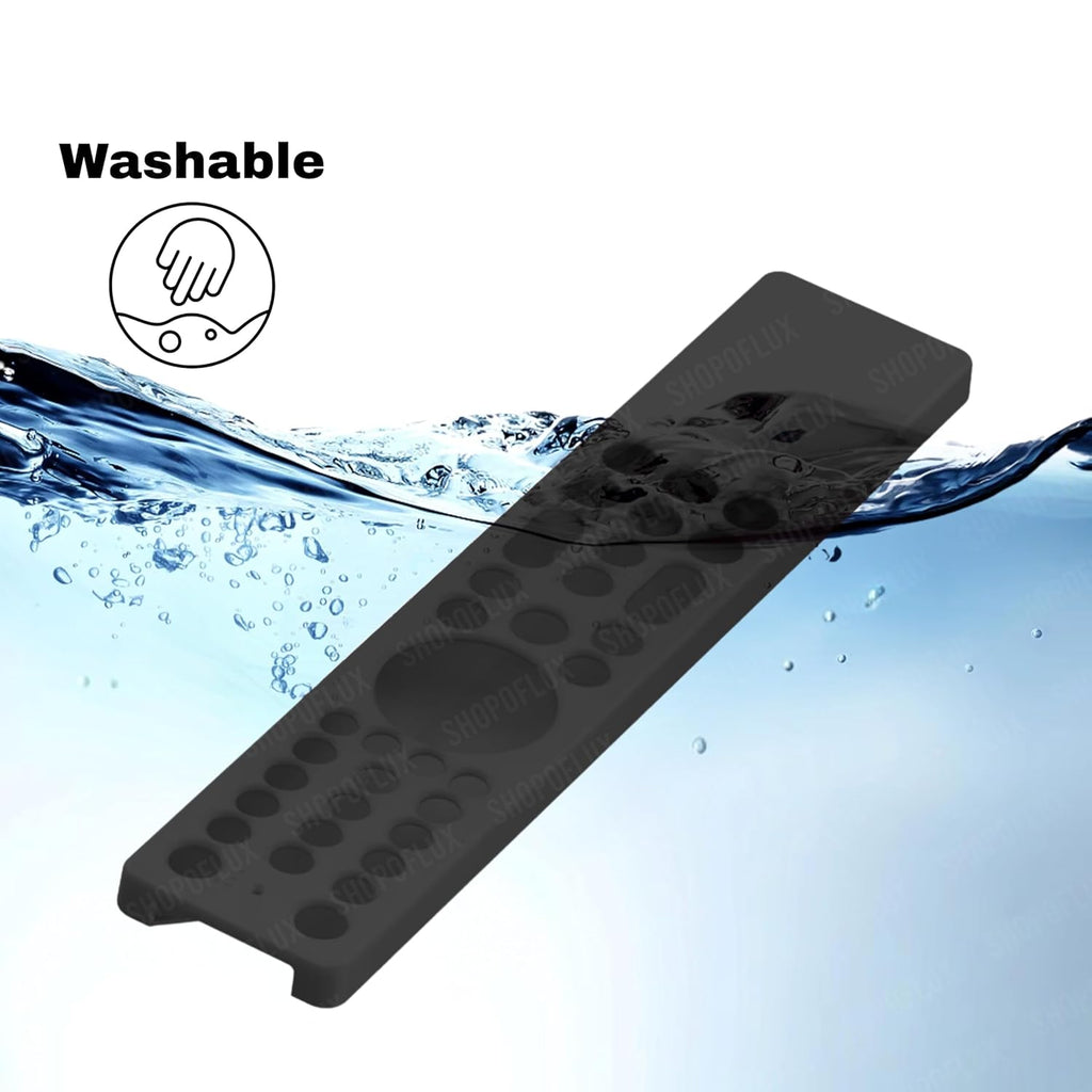 Silicone Case Cover Compatible with TCL iFFALCON Smart Tv Remote 2025 Models RC833A 4K QLED Google TV (Black) [Remote NOT Include]