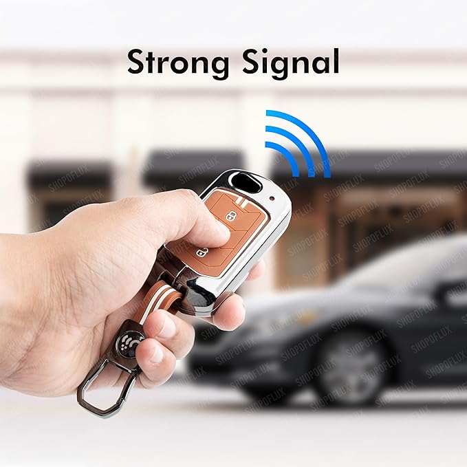 Metal Key Cover Compatible with Mahindra Scorpio N | 3XO | XUV 300 | Marazzo | XUV 700 | XUV 400 ev | Bolero | Thar Roxx 3 Button Flip Key