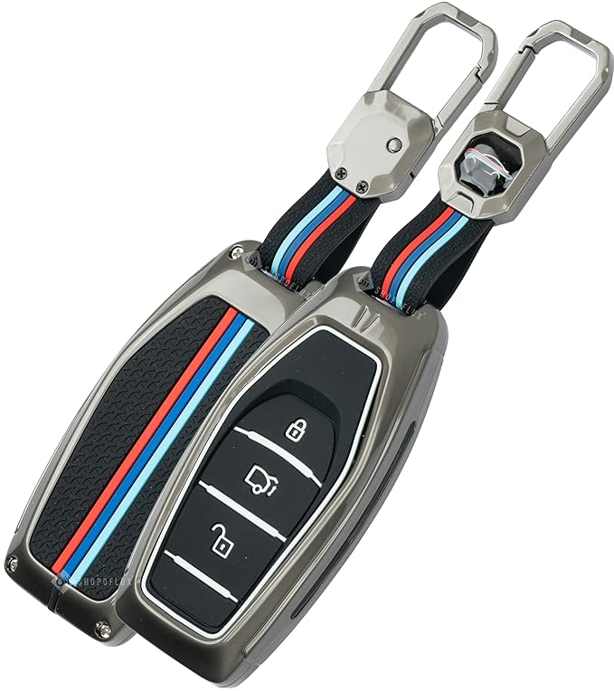 Metal Key Cover Compatible with Mahindra XUV 500 Smart Key