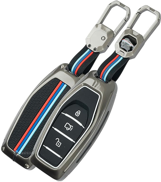 Metal Key Cover Compatible with Mahindra XUV 500 Smart Key