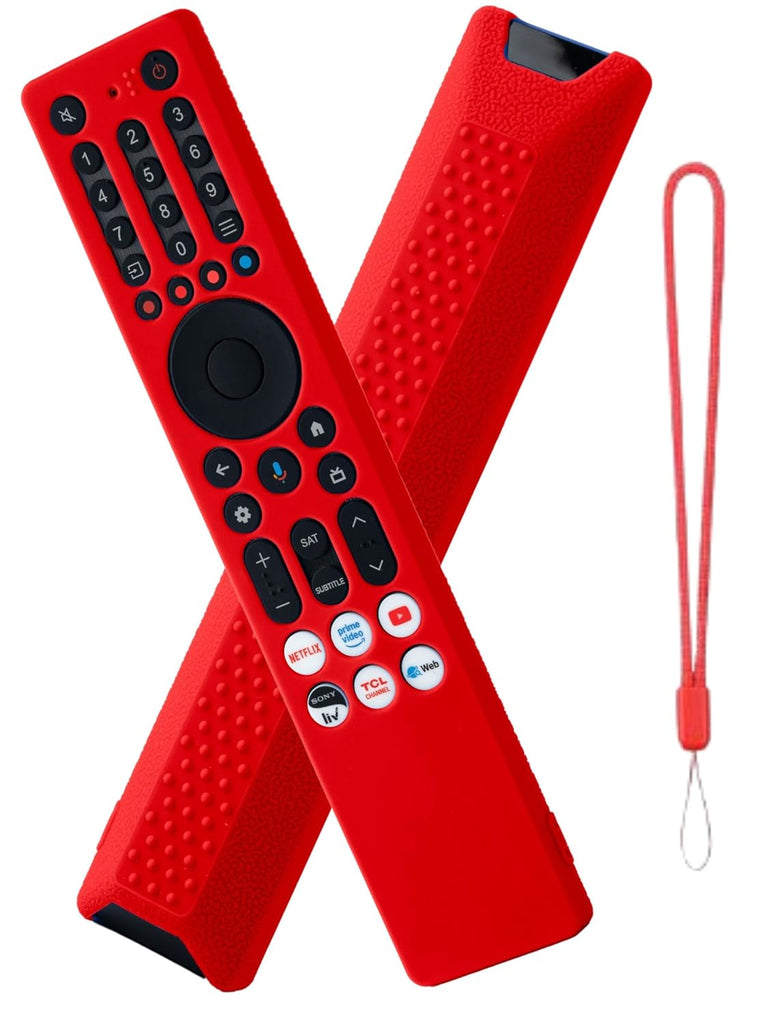 Silicone Case Cover Compatible with TCL iFFALCON Smart Tv Remote 2025 Models RC833A 4K QLED Google TV (Black) [Remote NOT Include]