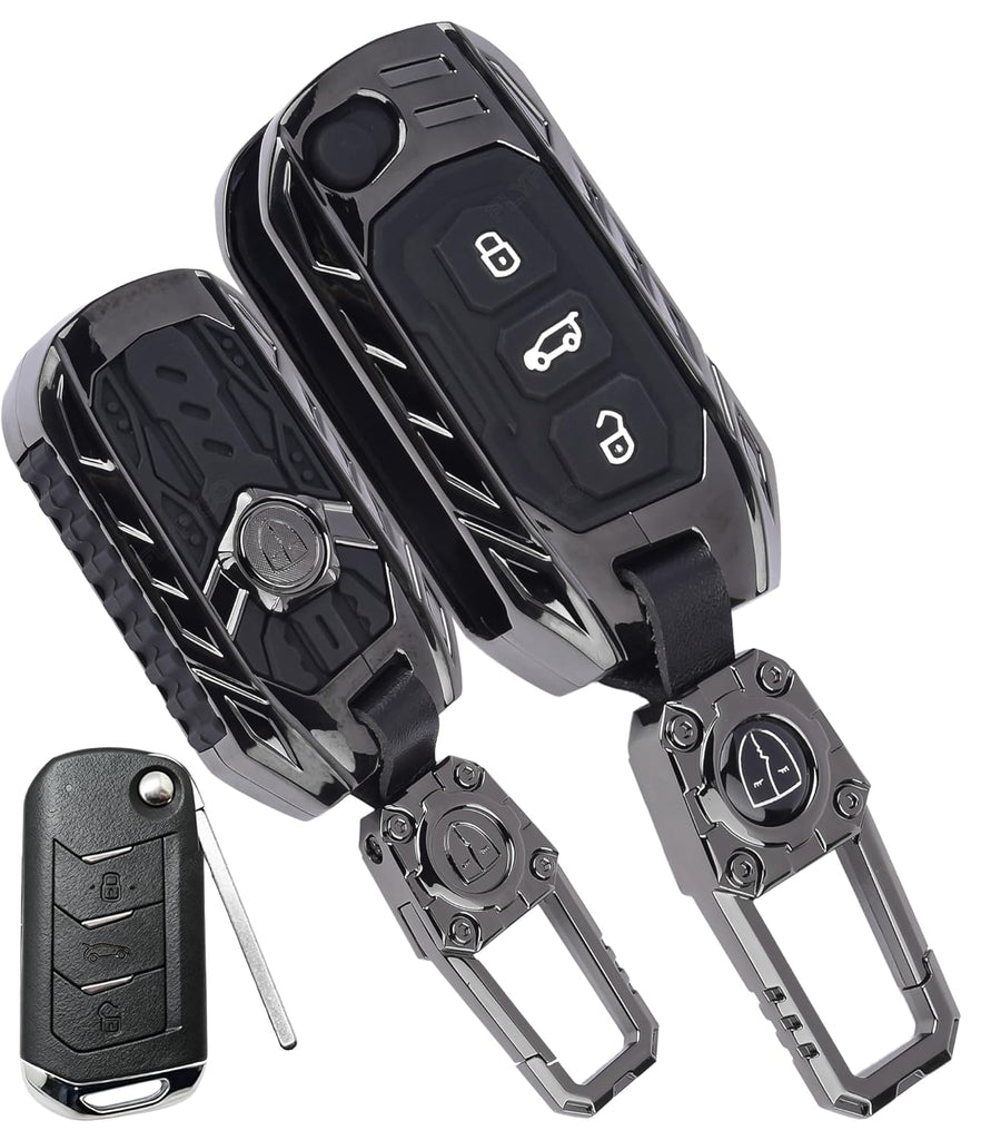 Transformer Series Compatible with Mahindra Scorpio, Marazzo | Xuv 300, Xuv 700 | Xuv 400 Ev | Bolero | Thar | Tuv 3-Button Smart Flip Key (Transformer Armor Series)