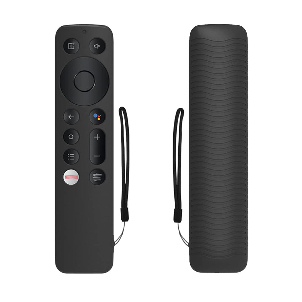 Silicone Remote Cover Compatible for Oneplus Q Series|U Series | Y1S | Y1S Edge Smart LED TV 2022 Model Shockproof Remote Case with Loop (for Q Series/U Series / Y1S, Black-Red)