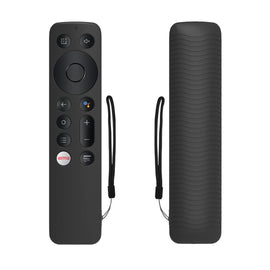 Silicone Remote Cover Compatible for Oneplus Q Series|U Series | Y1S | Y1S Edge Smart LED TV 2022 Model Shockproof Remote Case with Loop (for Q Series/U Series / Y1S, Black-Red)