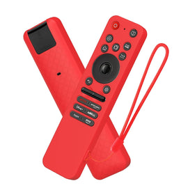 Silicone TV Remote Cover Compatible with 2025 LG MR25GA OLED Smart TV AI Remote Full Wrap Protective Case (RED, LG MR25GA Full WRAP)