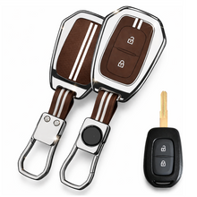 Load image into Gallery viewer, Metal Alloy Key Cover Compatible with Renaultt Kiger, Kwid, Kiger RXL, Duster 2016, Triber 2 Button Remote Key