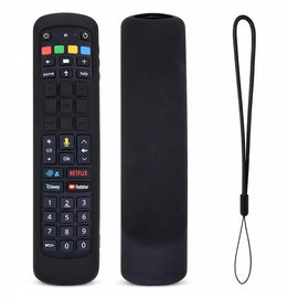 Silicone TV Remote Cover 'Compatible with' Jio Tv Remote Protective Case with Lanyard (Red) [Remote NOT Included]