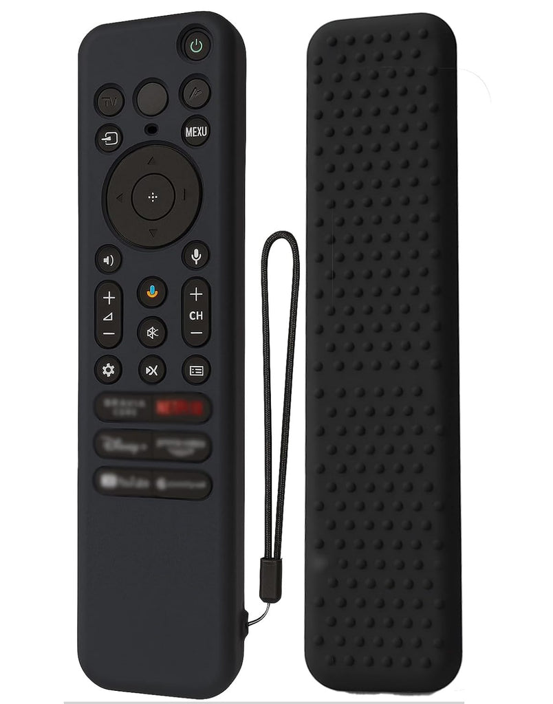 Silicone Case Cover for Sony TV Remote Control, Sony Remote Cover for RMF-TX811D / TX900 MG3 / TX800U 2024 BRAVIA Series (RMF-TX910U Black-Red)