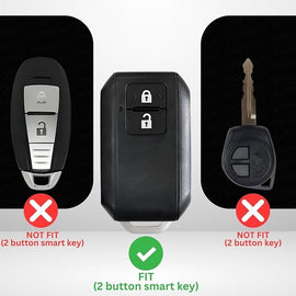 Key Cover Compatible with Baleno, Grand Vitara, XL6, Swift, Brezza, Celerio, Ignis, Ertiga, Dzire, Fronx, Urban Cruiser, Rumion, Glanza, Hyryder 2 Button Key