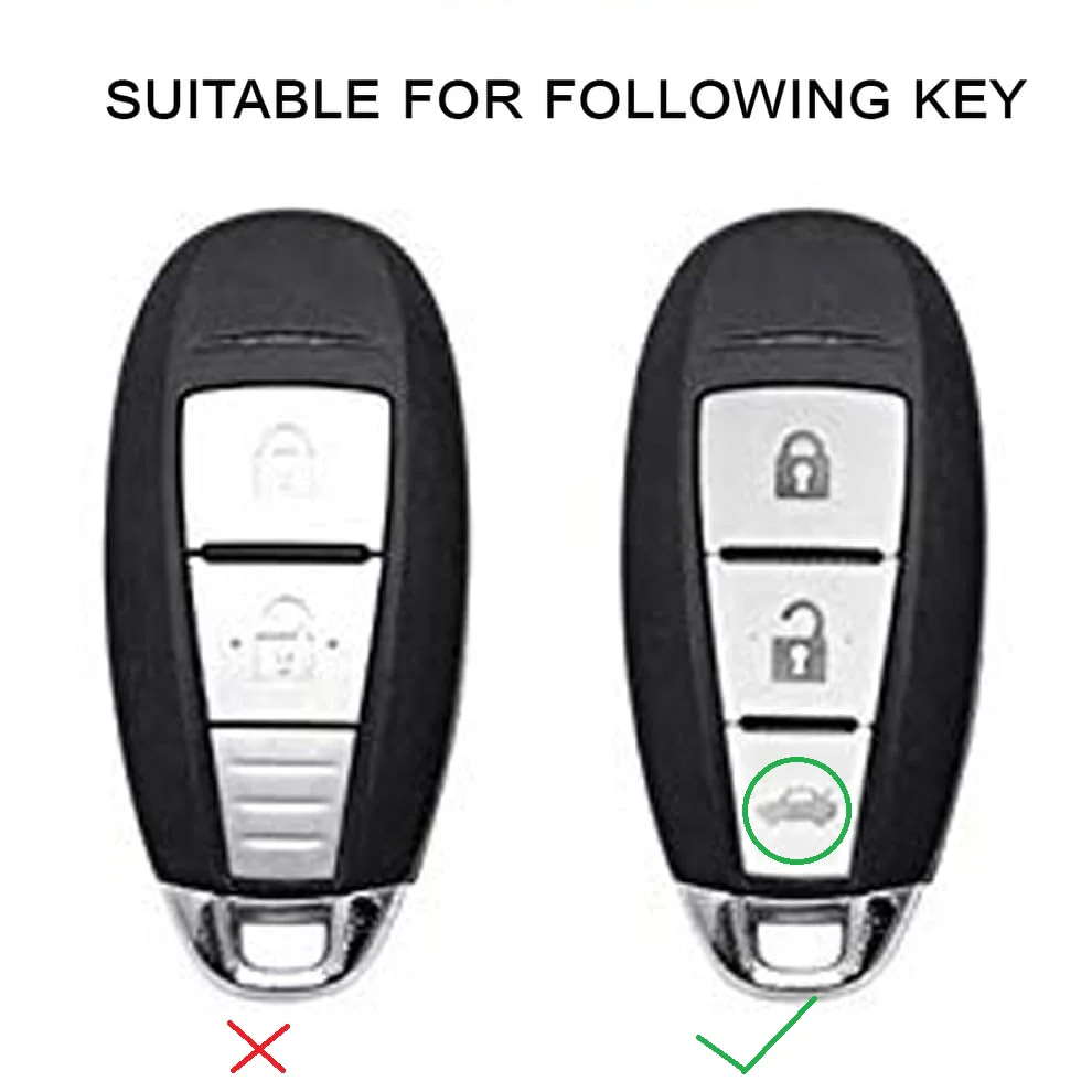 Metal Key Cover Compatible with Baleno, Breeza, S Cross, Ciaz, Swift 3 Button Smart Key