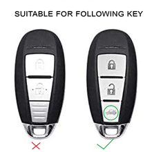 Load image into Gallery viewer, Metal Key Cover Compatible with Baleno, Breeza, S Cross, Ciaz, Swift 3 Button Smart Key