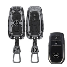 Load image into Gallery viewer, Iron Core Series Key cover Compatible for Toyota Innova Crysta, Innova HyCross, Hilux 2 Button Smart key