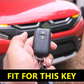 Premium Metal Silicon Key Cover Compatible with Maruti Suzuki jimny Baleno Grand Vitara XL6 Swift New Brezza 2022 Ertiga Dzire 2 Button Key Special Feature Visibilitye in Low-Ligh Condition