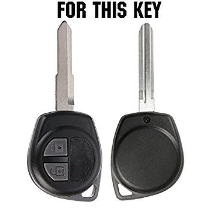 Metal Key Cover Compitable For Suzuki Swift | Ertiga | Wagonr | Celerio | Swift Dzire | Alto | Fronx | Breza | S Presso | Ignis 2 Button Remote Key