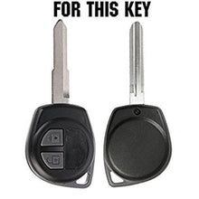 Load image into Gallery viewer, Metal Key Cover Compitable For Suzuki Swift | Ertiga | Wagonr | Celerio | Swift Dzire | Alto | Fronx | Breza | S Presso | Ignis 2 Button Remote Key