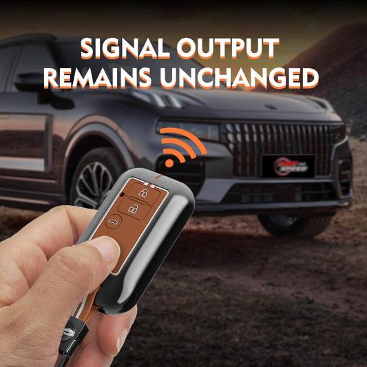 Premium Waterproof Metal Key Cover Compatible with Suzuki Swift Dzire 2025 , Baleno, Ertiga 3 Push Button Smart Remote Key