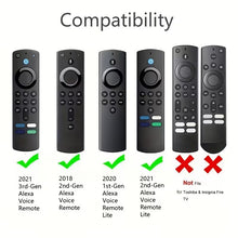 Load image into Gallery viewer, Silicone Cover Compatible for Alexa Voice Remote - Fire TV Stick 4K/Lite, 2nd/3rd Gen &amp; Lite 1st/2nd Gen - Scratch &amp; Drop Cover [Remote NOT Included]