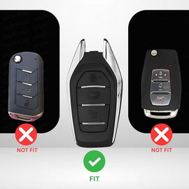 Luxury Metal Car Key Cover Compatible with Mahindra XUV 500 Smart Key | Stylish Shockproof Key Protector