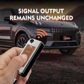 Metal Key Cover Compatible for Mahindra XUV 500 Old 3 Button Flip Key