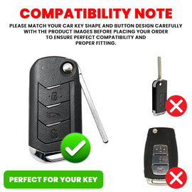 Transformer Series Compatible with Mahindra Scorpio, Marazzo | Xuv 300, Xuv 700 | Xuv 400 Ev | Bolero | Thar | Tuv 3-Button Smart Flip Key (Transformer Armor Series)