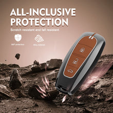 Load image into Gallery viewer, Premium Waterproof Metal Key Cover Compatible with Maruti Suzuki Baleno Ciaz Vitara Brezza S Cross Swift Ignis &amp; Toyota Urban Cruiser 3 Button Smart Remote Key