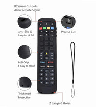 Load image into Gallery viewer, Silicone TV Remote Cover 'Compatible with' Jio Tv Remote Protective Case with Lanyard (Red) [Remote NOT Included]