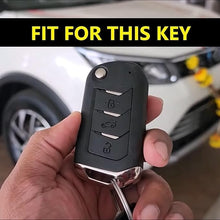 Load image into Gallery viewer, Metal Key Cover Compatible with Mahindra Scorpio N | 3XO | XUV 300 | Marazzo | XUV 700 | XUV 400 ev | Bolero | Thar Roxx 3 Button Flip Key