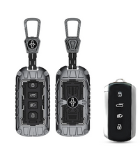Load image into Gallery viewer, Iron Core Series Key cover Compatible for Compatible for Tata Harrier, Safari, Sierra, Curvv, Curvv EV 4 Button Smart Key