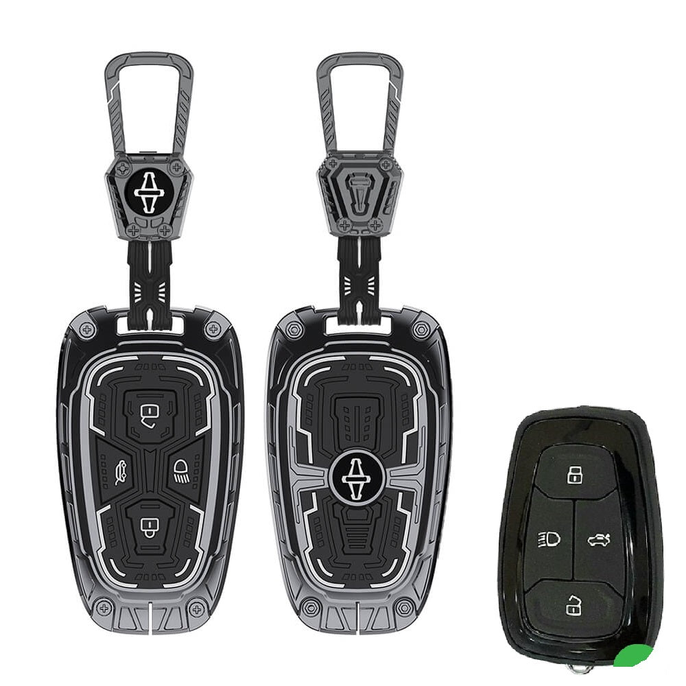 Iron Core Series Key cover Compatible for Tata Nexon, Harrier, Safari, Altroz, Punch, Tigor 4 button smart key