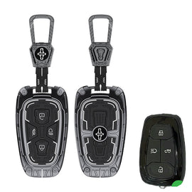 Iron Core Series Key cover Compatible for Tata Nexon, Harrier, Safari, Altroz, Punch, Tigor 4 button smart key