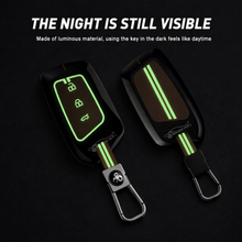 Load image into Gallery viewer, Premium Waterproof Metal Key Cover Compatible with MG Hector | Hector Plus | Windsor EV 3 Button Smart Remote Key