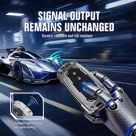 Iron Core Series Key cover Compatible for Toyota Fortuner, Legender, Innova HyCross, Land Cruiser 3 Button Smart key