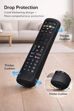 Load image into Gallery viewer, Silicone TV Remote Cover 'Compatible with' Jio Tv Remote Protective Case with Lanyard (Red) [Remote NOT Included]