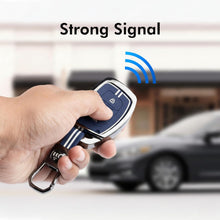 Load image into Gallery viewer, Key Cover for Hyundai Grand i10 NIOS Asta | Venue | i20 | Aura | Exter | Creta | Elantra 3 Button Smart Key Only (Metal Blue Silicone)