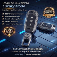 Load image into Gallery viewer, Transformer Series Compatible with Mahindra Scorpio, Marazzo | Xuv 300, Xuv 700 | Xuv 400 Ev | Bolero | Thar | Tuv 3-Button Smart Flip Key (Transformer Armor Series)
