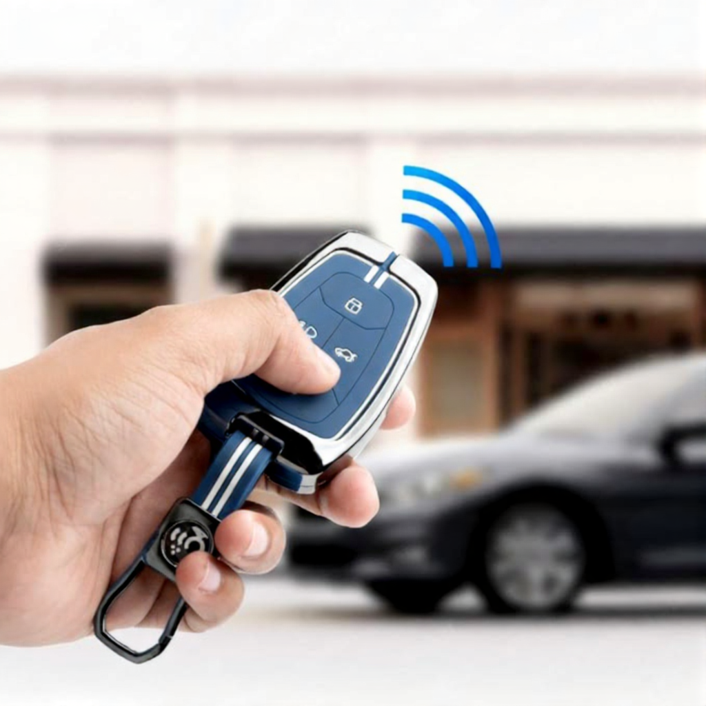 Key Cover Compatible with Tata Nexon | Harrier | Safari | Altroz | Tigor | EV | Punch | Tiago EV Electric 4 Button Smart Key