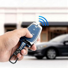 Load image into Gallery viewer, Key Cover Compatible with Tata Nexon | Harrier | Safari | Altroz | Tigor | EV | Punch | Tiago EV Electric 4 Button Smart Key