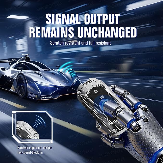 Iron Core Series Key cover Compatible for Compatible for Tata Harrier, Safari, Sierra, Curvv, Curvv EV 4 Button Smart Key