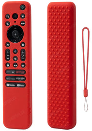 Silicone Case Cover for Sony TV Remote Control, Sony Remote Cover for RMF-TX811D / TX900 MG3 / TX800U 2024 BRAVIA Series (RMF-TX910U Black-Red)