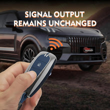 Load image into Gallery viewer, Metal Key Cover Compatible with Baleno | Breeza | S Cross | Ciaz | Swift 2 Button Smart Key (Metal Blue Silicone)