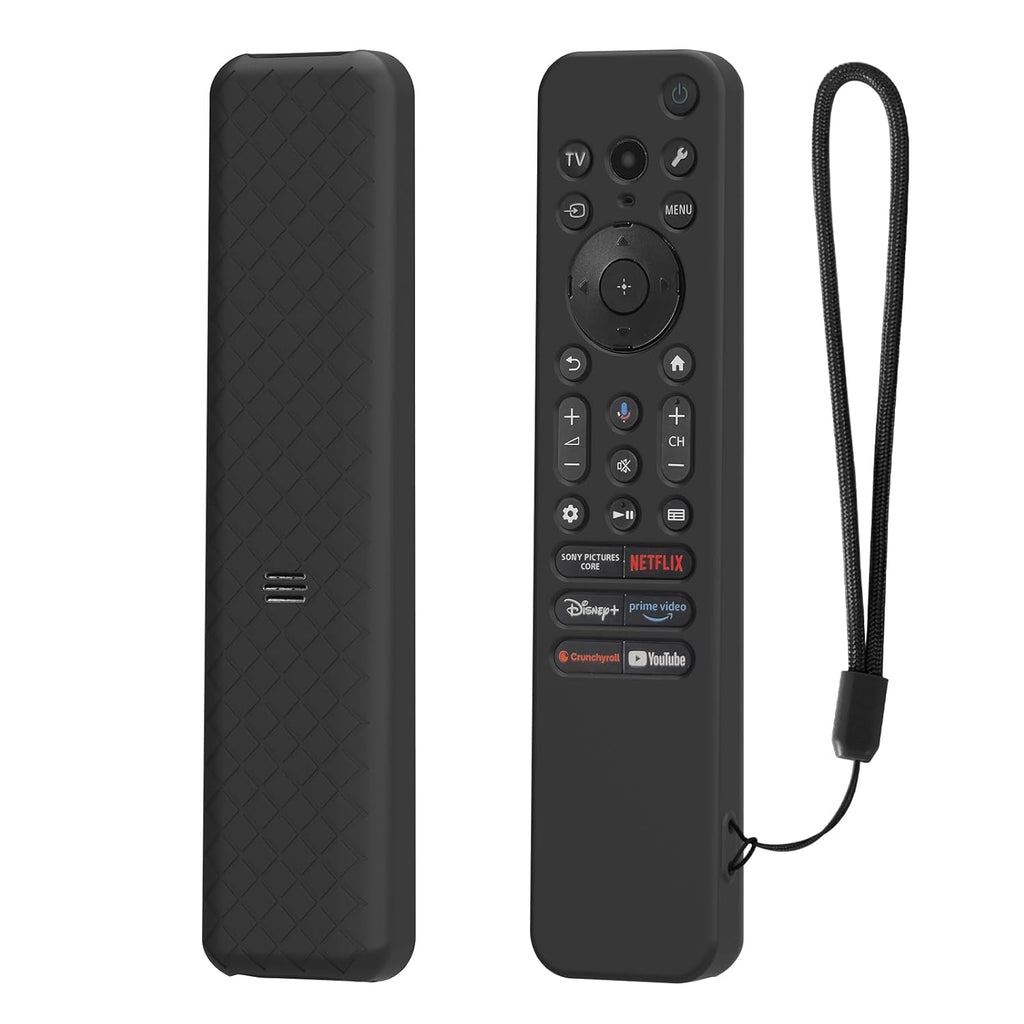 Silicone Case Cover for Sony TV Remote Control, Sony Remote Cover for RMF-TX811D / TX900 MG3 / TX800U 2024 BRAVIA Series (RMF-TX910U Black-Red)