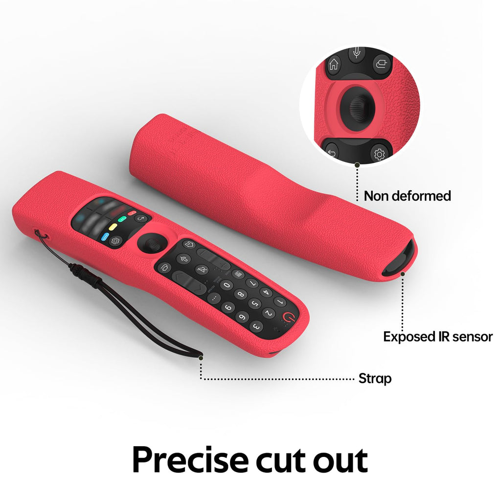 Silicone Remote Case for LG Magic Remote AN-MR21GA /MR22GA /MR23GA/MR24GA, Remote Cover for LG with Lanyard, Remote Control Cover Shockproof, Protective Remote Case for LG Magic Remote2021-2024