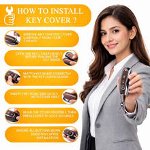 Load image into Gallery viewer, Car Key Cover Compatible with Maruti Suzukii Ignis | S Cross | Baleno | Ciaz | Vitara Brezza | Swift 2-Button Key (Chrome Metal Coffee Silicone)