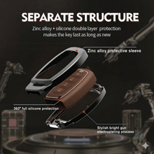 Load image into Gallery viewer, Metal Silicon Key Cover Compatible with Hyundai Creta i10 Grand i20 Elite i20 Active Xcent Verna 4s, Tucson Elantra Grand i10 Nios 3 Button Smart Key Special Feature Visible in Low-Light