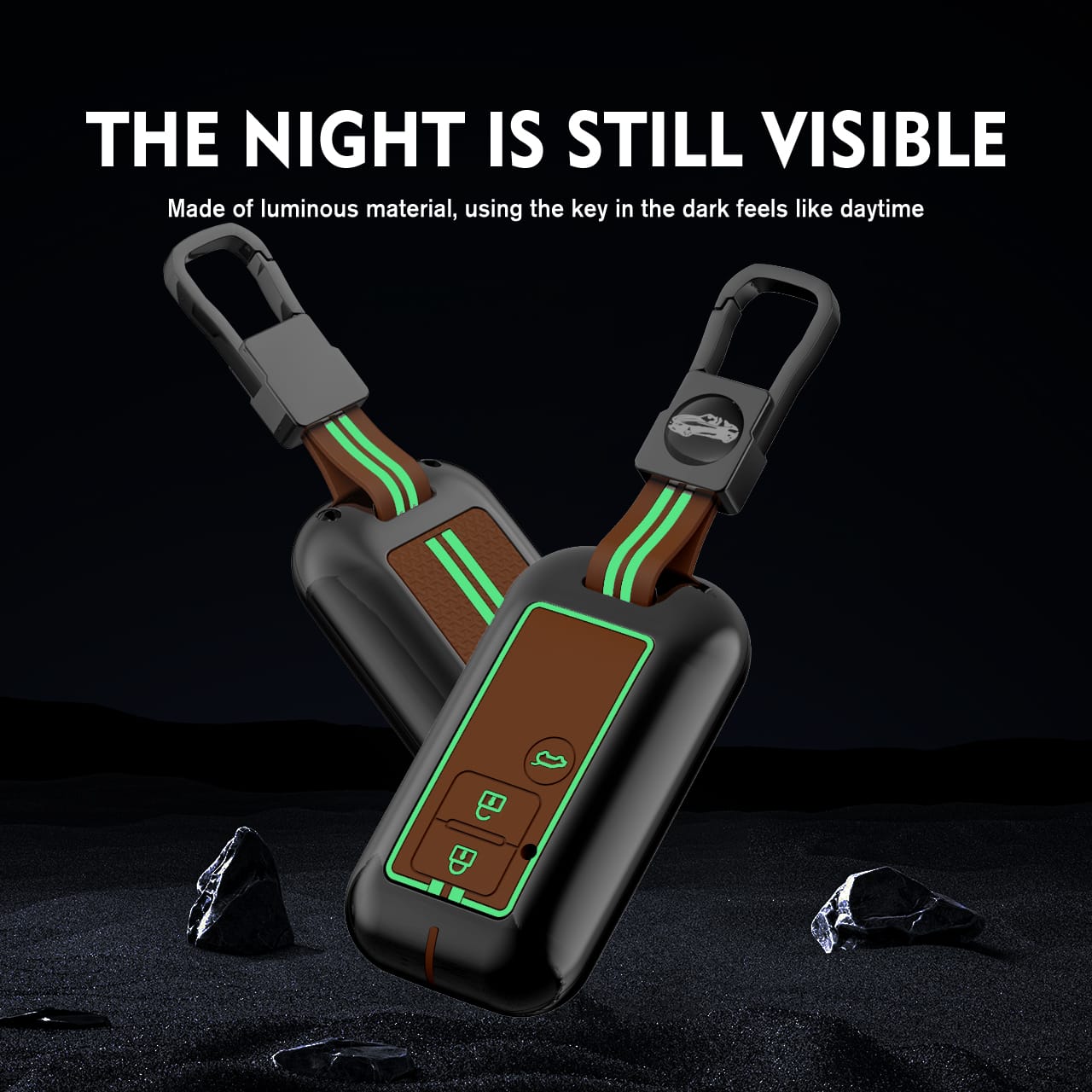 Premium Waterproof Metal Key Cover Compatible with Suzuki Swift Dzire 2025 , Baleno, Ertiga 3 Push Button Smart Remote Key