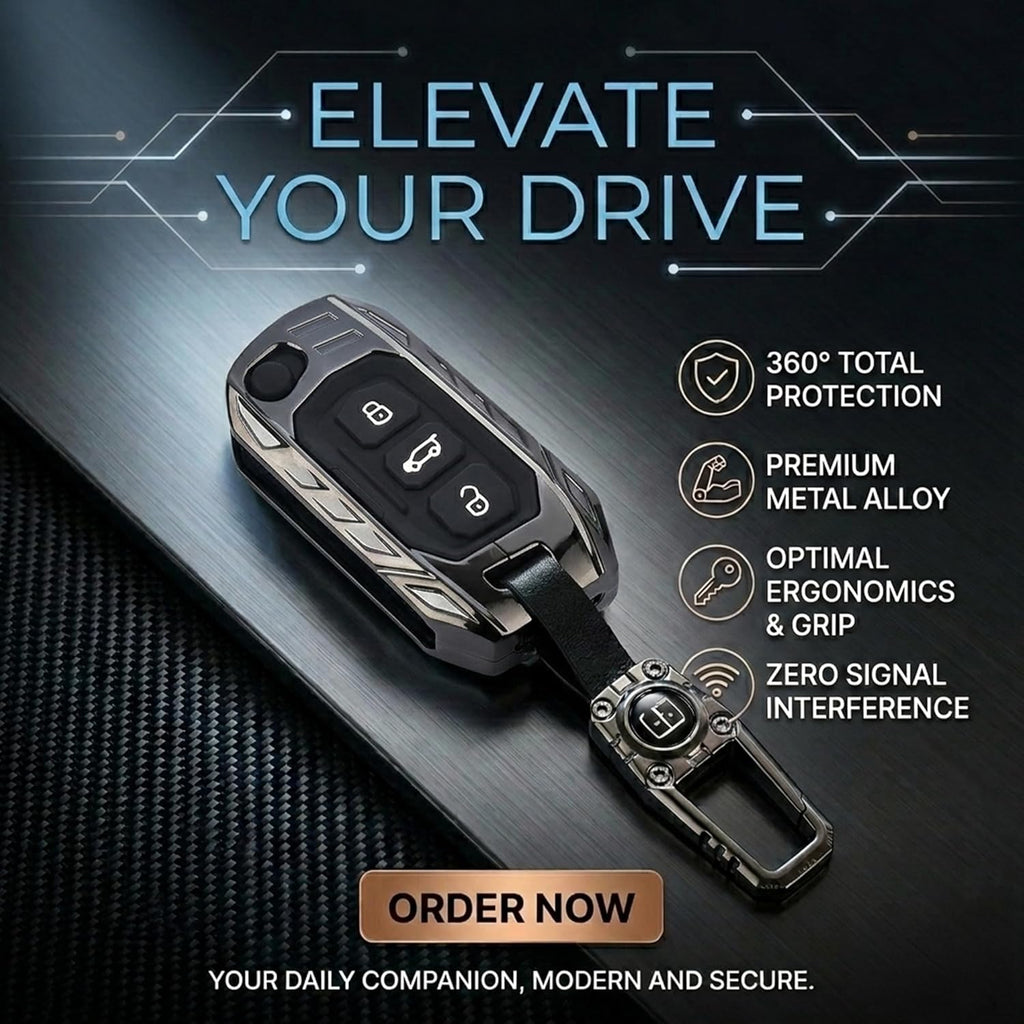 Transformer Series Compatible with Mahindra Scorpio, Marazzo | Xuv 300, Xuv 700 | Xuv 400 Ev | Bolero | Thar | Tuv 3-Button Smart Flip Key (Transformer Armor Series)
