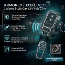 Load image into Gallery viewer, Metal Car Key Cover for Suzuki Grand Vitara Fronx Jimny Brezza Baleno 2 Button Smart Key | Waterproof Luxury Key Case with Keychain